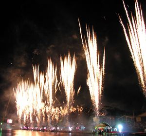 2006년 코먼웰스 게임 개막식의 야라 강 불꽃놀이