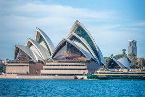 북쪽에서 바라본 오페라 하우스