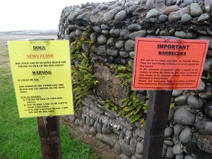 바비큐 금지 안내문