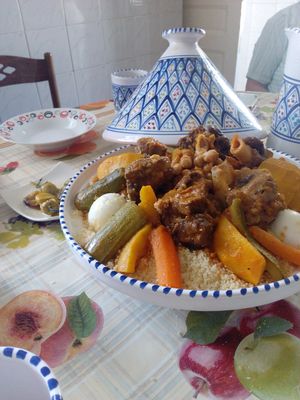 알제리의 국민 음식인 쿠스쿠스