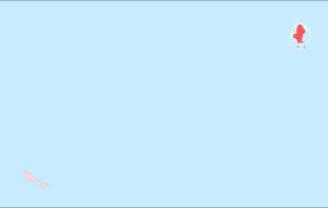 왈리스 푸투나 제도의 섬별 코로나19 발생 현황 지도