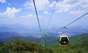 바나 산의 케이블카