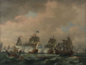 1759년 프랑스의 침략 계획을 종식시킨 퀴베롱 만 해전