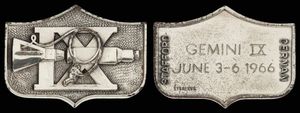 제미니 9A 우주 비행 플라이트라인 메달리온