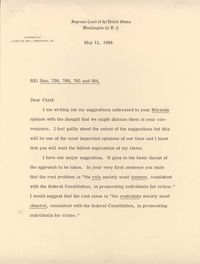 미란다 판결에 대한 브레넌 판사의 논평