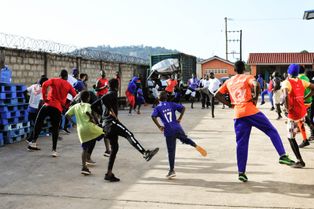 에어로빅 시연 모습