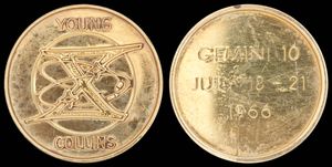 제미니 10호 우주 비행 플라이트라인 메달리온