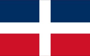 1844년부터 1849년까지 사용된 도미니카 공화국 국기