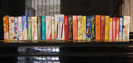 일본 포키 제품군의 패키지 (2009년)