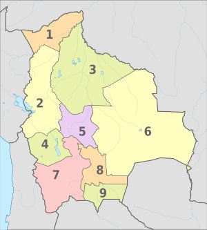 볼리비아의 행정 구역