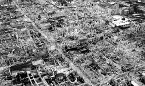 1945년 5월, 마닐라 전투 후 인트라무로스의 성벽 도시의 항공 사진