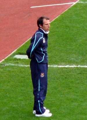 2009년 웨스트햄 유나이티드 감독으로 재직 중인 졸라