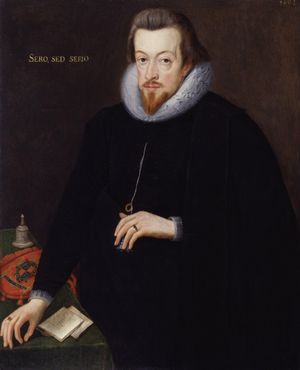 로버트 세실(Robert Cecil), 제1대 솔즈베리 백작. 존 드 크리츠의 그림, 1602년.