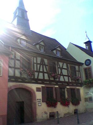 알자스 지방 카이저스베르크에 있는 알베르트 슈바이처의 생가(현재 프랑스 알자스 지방 소재)