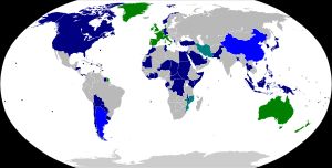 1980년 올림픽 보이콧 국가 (파란색)