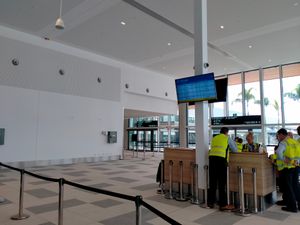 2022년 터미널 확장 공사의 도착 구역