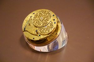 존 해리슨의 H4 해상 크로노미터 내부 기계장치 (그리니치 왕립 천문대 전시)