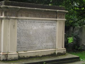 세인트 존 앳 햄프스테드에 있는 해리슨의 묘비