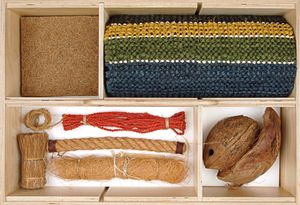 코이어 섬유의 다양한 형태