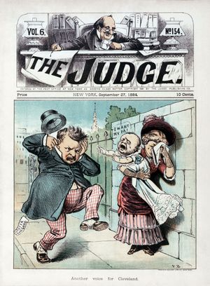 클리블랜드 반대 만화가 할핀 스캔들을 부각한다.