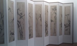 파리 기메 미술관에 전시된 한국 병풍