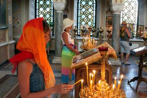 야르타(Yalta) 근처 크리미아(Crimea)의 그리스도 부활 교회(Church of the Resurrection of Christ), 포로스 교회(Foros Church)