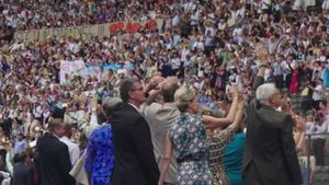 각국의 신자들이 모이는 국제대회 모습