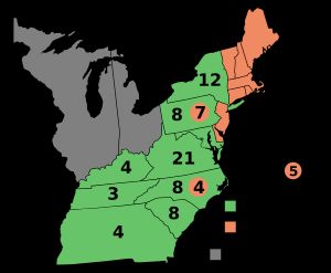 1800년 대통령 선거에서 토머스 제퍼슨이 존 애덤스를 물리치고 민주공화당 출신으로서는 첫 번째 대통령이 되었다.