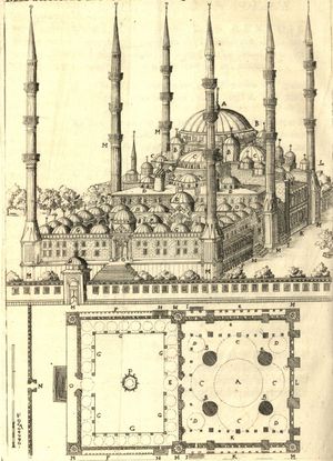 프랑스 탐험가 기욤-조제프 그렐로의 17세기 일러스트와 평면도