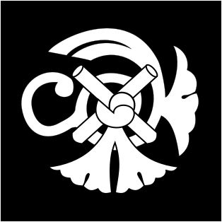 다치바나 씨의 문장 ([[Mon (badge)|''mon'']])