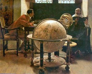 티토 레시(Tito Lessi)의 갈릴레오와 비비아니(Galileo e Viviani), 1892년