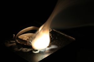 마그네슘 리본의 연소