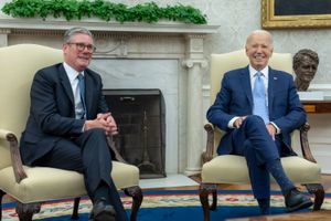 2024년 7월, 백악관에서 조 바이든 미국 대통령과 만난 스타머