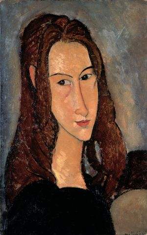 1918년 아메데오 모딜리아니(Amedeo Modigliani)가 그린 에뷔테른의 초상화