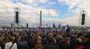 콩코르드 광장에서 열린 사르코지 유세