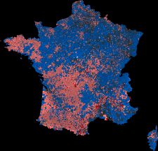 2012년 프랑스 대통령 선거 1차 투표 결과(코뮌별)