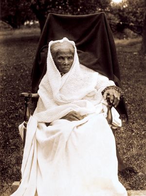 Photo of Tubman seated