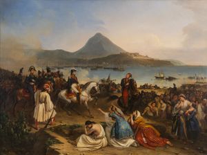 1828년 9월 메종 장군과 이브라힘 파샤의 만남 (장 샤를 랑글루아)