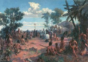 오스카르 페헤이라 다 실바(Oscar Pereira da Silva)의 1909년 작품, 상파울루 건립