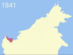 1841년부터 1905년까지 사라왁 라자(Raj of Sarawak)의 영토 확장은 현재 사라왁주의 경계에 중요한 역할을 했다.