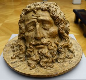 접시에 담긴 세례자 요한의 머리, 남부 네덜란드, , 오크