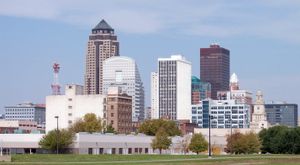 아이오와 주의 주도이자 최대 도시인 디모인의 스카이라인