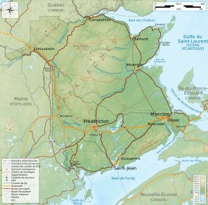 뉴브런즈윅 지형도