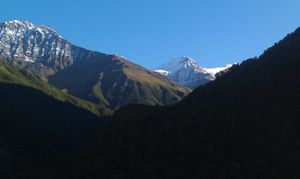 체첸 남부의 산악지대