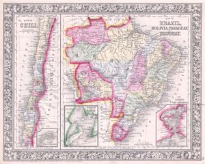 1864년 당시 지역 정치 지도