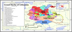 1385년 리투아니아 및 그 행정 구역