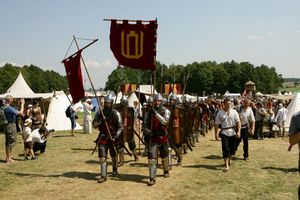 2009년 그룬발트 전투 역사 재현 중세풍 리투아니아 병사들