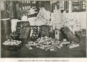 번팅 황동 및 청동 회사의 산업 제품, 1912년