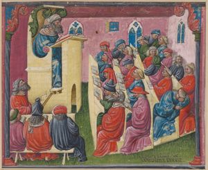 1350년대 중세 대학 수업