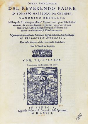 Opera spirituale, 1568